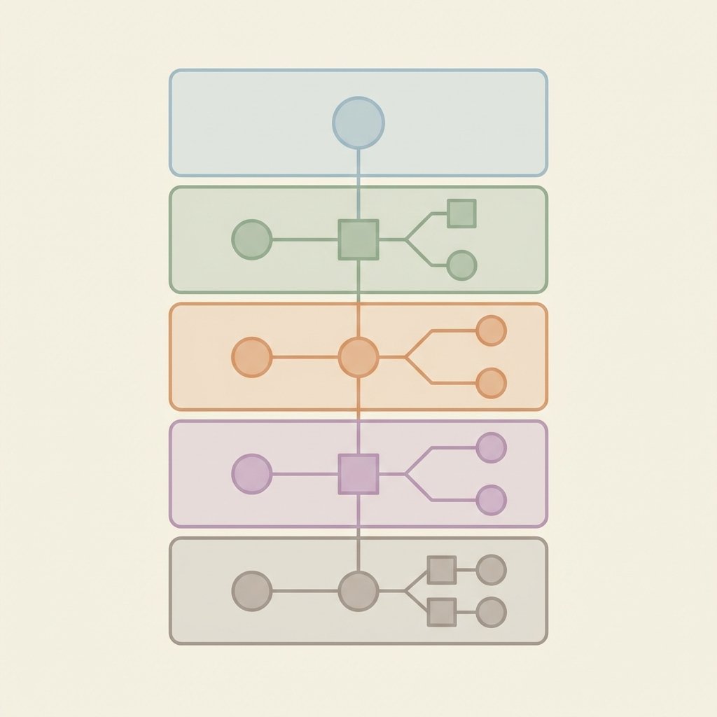 Abstract diagram of layered systems