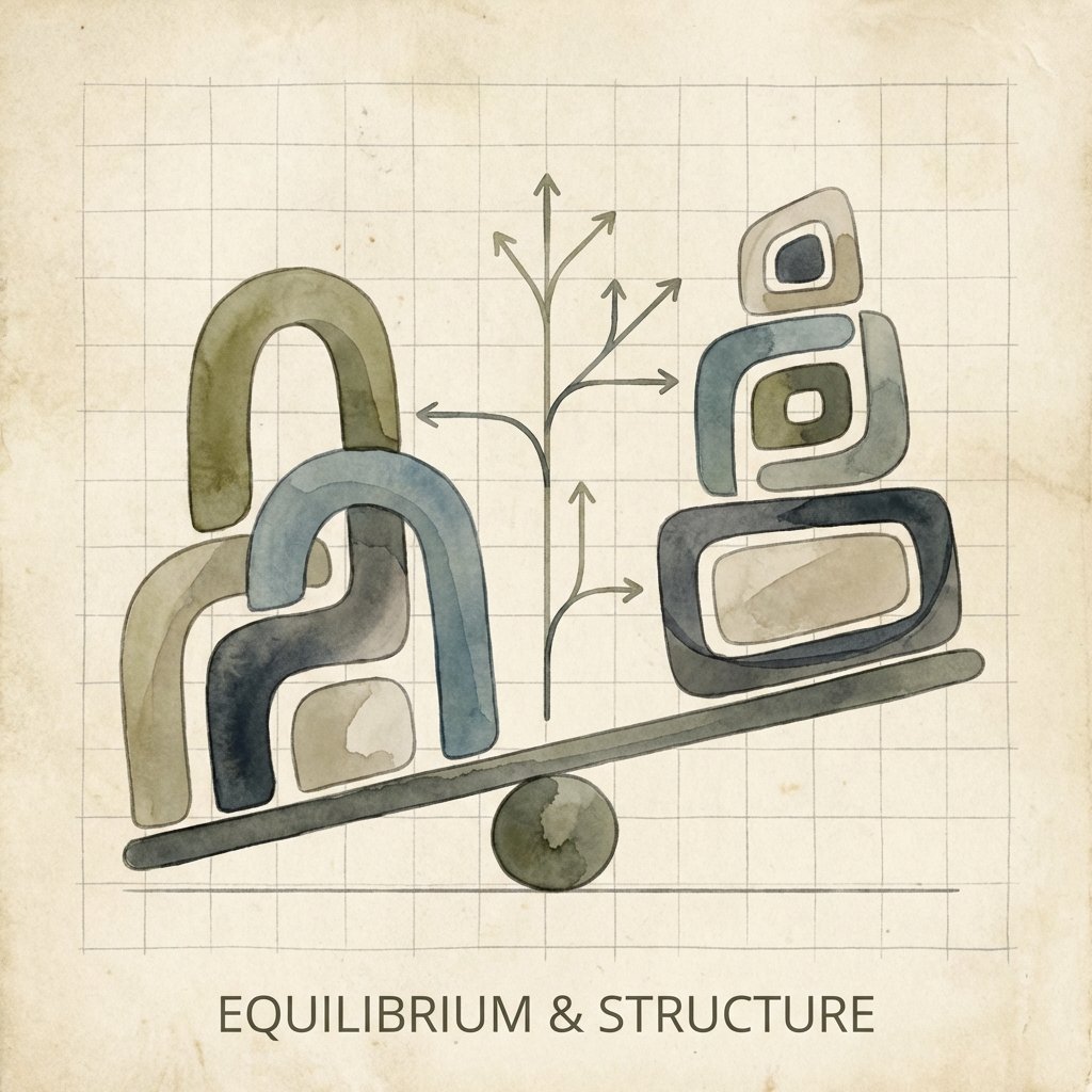 Illustration of equilibrium and structure